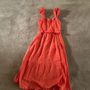 Fun summery orange sundress size medium from fab’rik.  New with tags